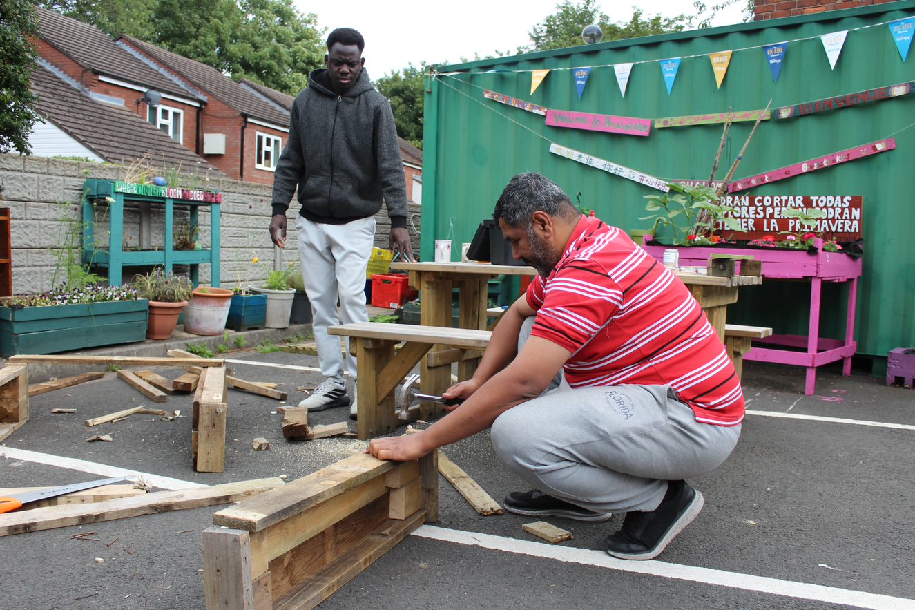 Mens Group Building Planter